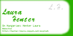 laura henter business card